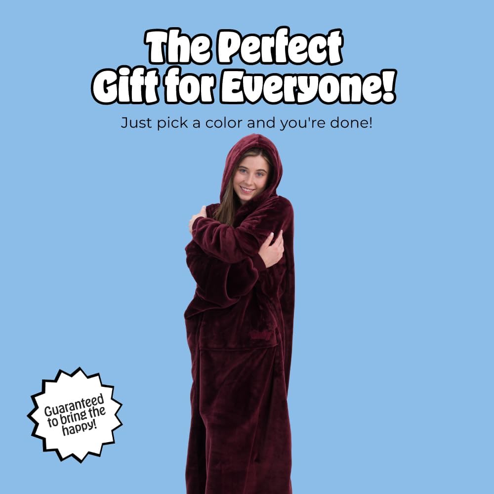 THE COMFY Dream | From Shark Tank | Patented | No Sherpa | Light Wearable Blanket Hoodie | Gift for Women & Men | One Size