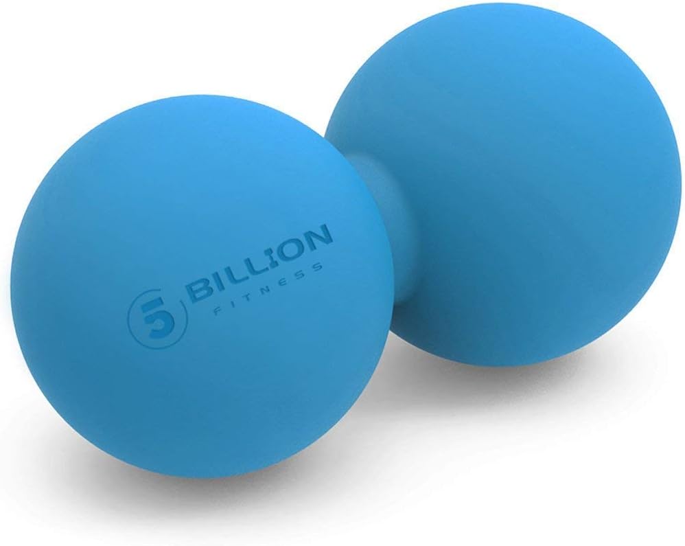 5BILLION FITNESS Peanut Massage Ball,Double Lacrosse Ball and Mobility Massage Ball for Physical Therapy - Deep Tissue Massage Tool for Myofascial Release, Muscle Relaxer, Acupoint Massage (Purple)