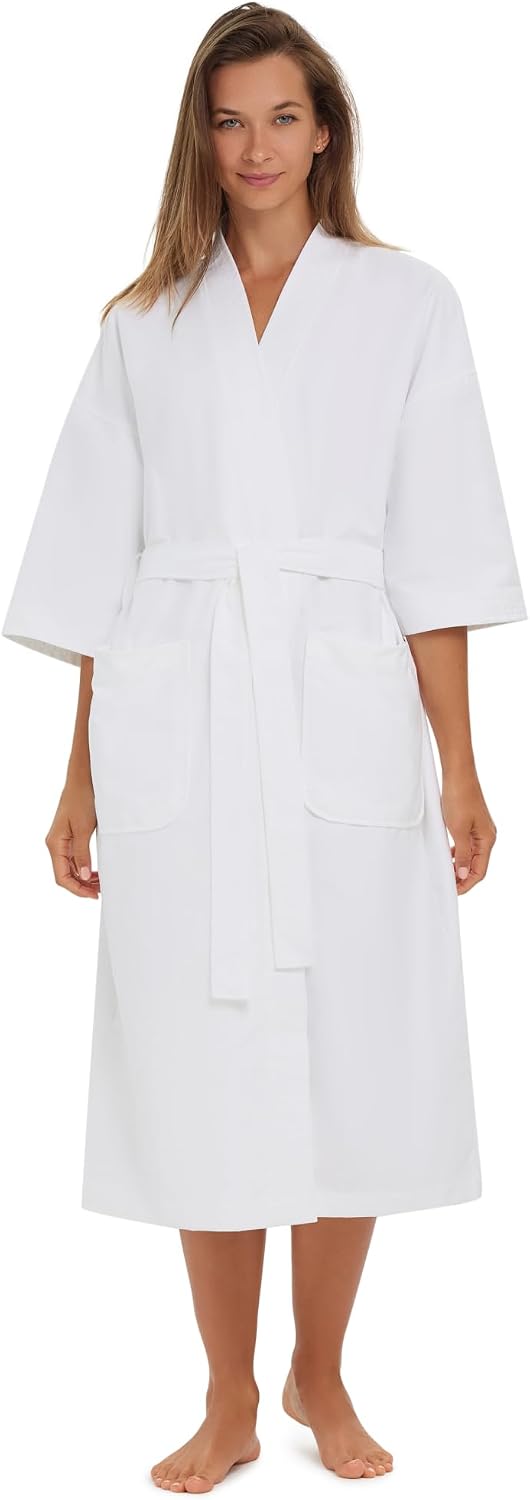 Monarch Unisex Chamois Microfiber Spa Kimono Robe
