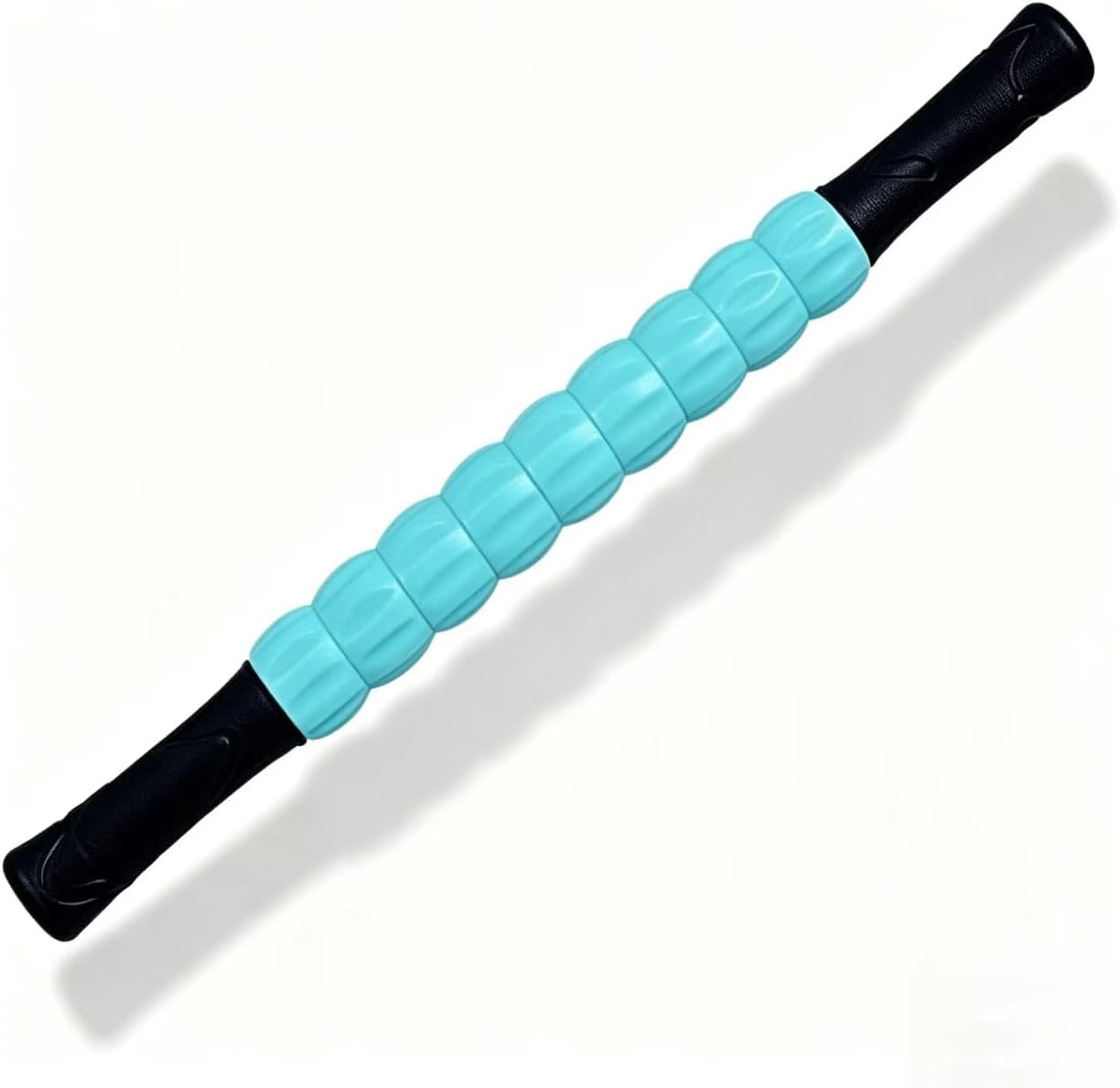 Muscle Roller Stick - A Full-Body Massage Roller that Can Relieve Muscle Soreness, Cramps and Tension After Exercise. It is a Handheld Physical Therapy and Recovery Tool（Black and Purple）