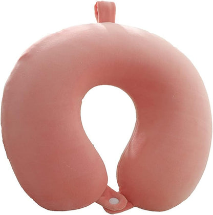 GDEOUP Travel Pillow 100% Pure Comfortable U Shape Memory Foam Pillows Neck and Head Support Portable Travel Neck Pillow Suitable for Planes Airplane for Traveling,Train,Self-Drivingng Car,(Grey)