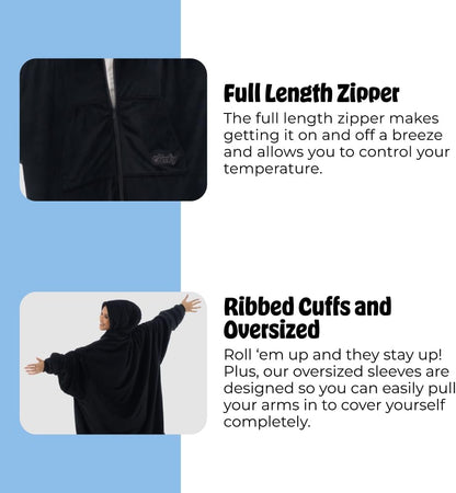THE COMFY Original | From Shark Tank | Patented | Oversized Sherpa Wearable Blanket Hoodie| Gift for Women & Men | One Size