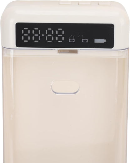 GOTOTOP Cell Phone Lock Box, Timer Transparent Container (Blue)