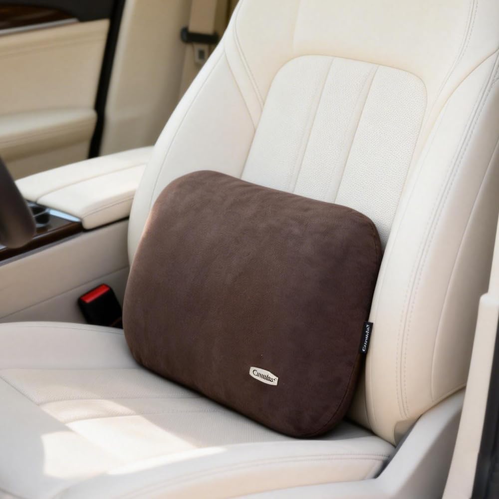Lower Back Automotive Lumbar Support Pillow for Car Recliner Cushion Black