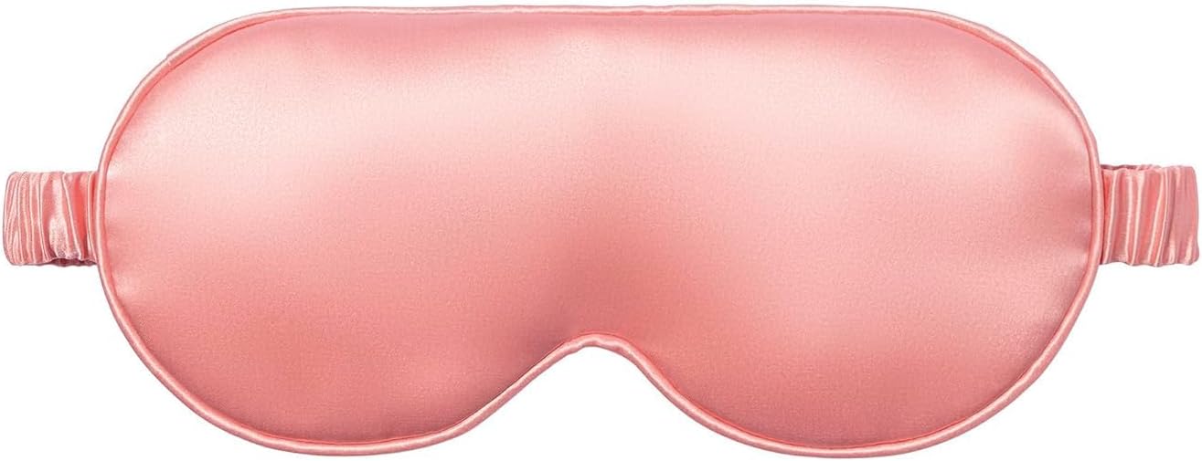 slip Contour Sleep Mask | 100% Pure Mulberry Silk, Ultra Soft | Contoured Design, Prevents Eye Pressure | Adjustable Strap, Ideal for Travel - Black