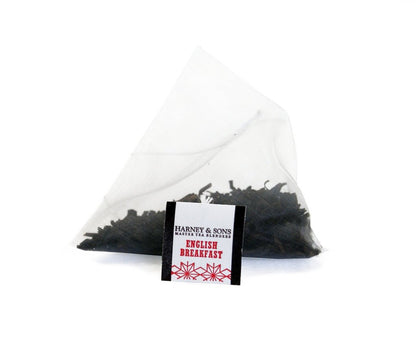 Harney & Sons English Breakfast Tea - 100% China Black Tea, Caffeinated, - Bag of 50 Sachets