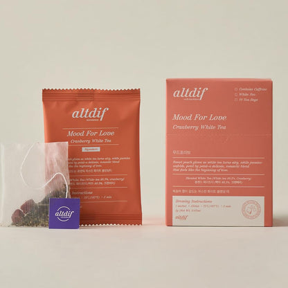 KKOKDAM altdif Mood For Love Cranberry White Tea Blend, 10 Tea Bags