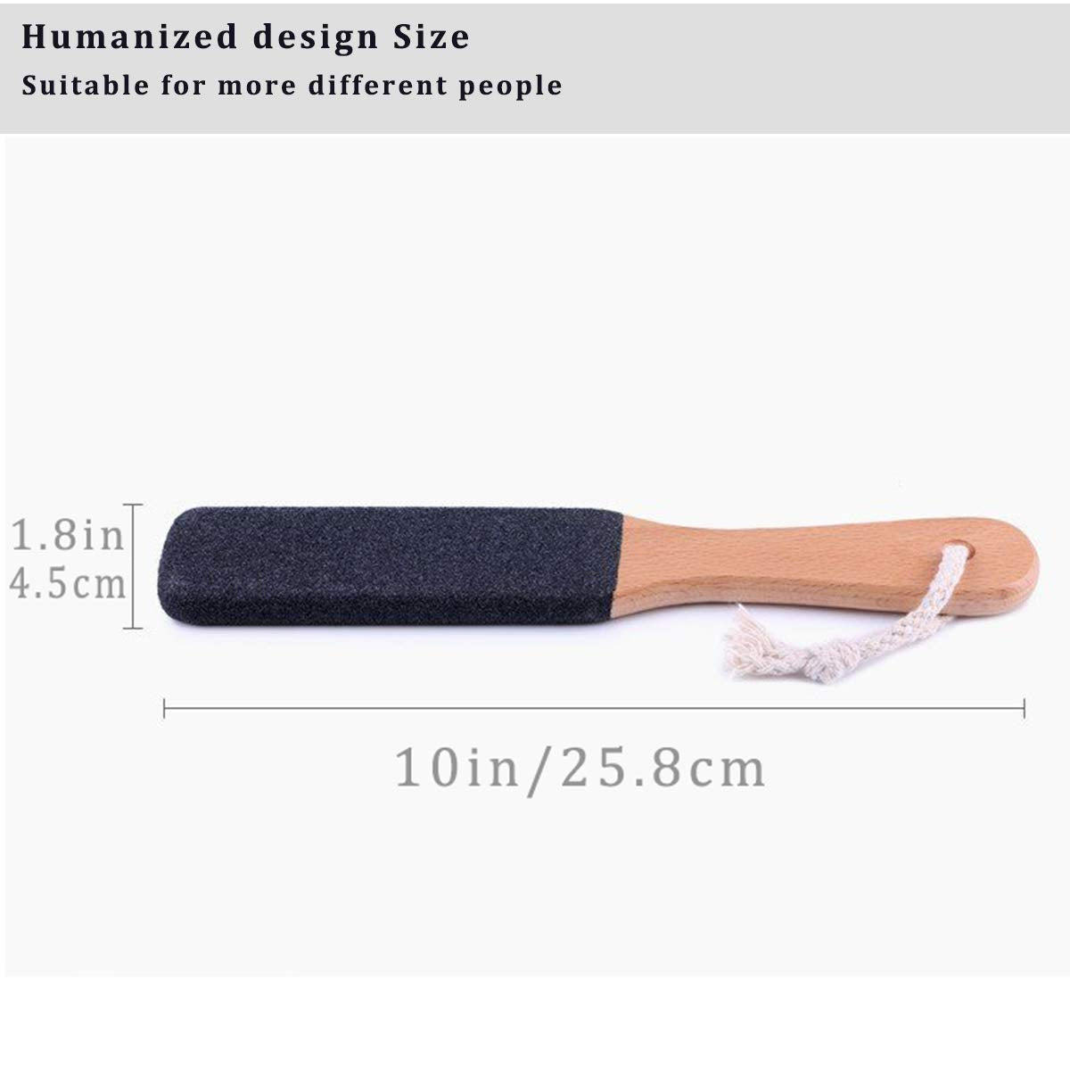 Kinepi Foot File & Foot Scrubber,Pumice Stone for Feet Callus Remover | Pedicure foot rasp helps smooth cracked heels,dead skin,and hard skin after shower for wet or dry daily and weekly foot care