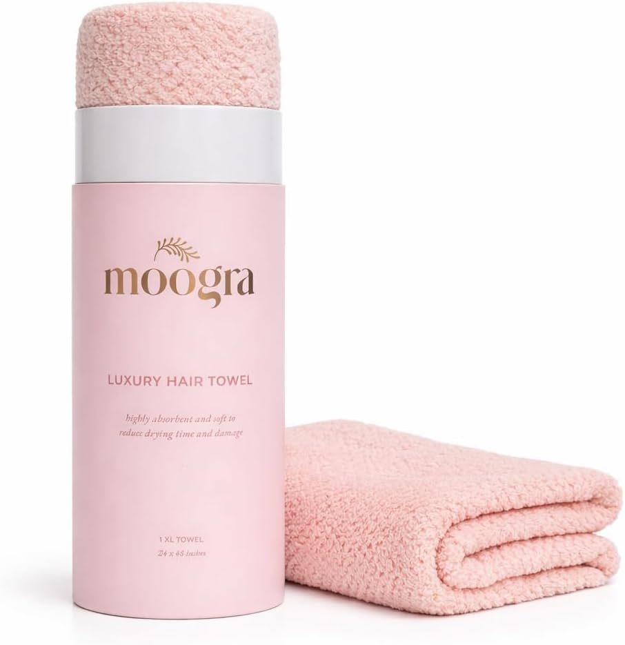 Luxury Microfiber Hair Towel Wrap for Women - Quick Dry, Super Absorbent Hair Turban, Soft & Lightweight Anti-Frizz Towel for Long, Thick & Curly Hair (Sage Green, 48" × 24")