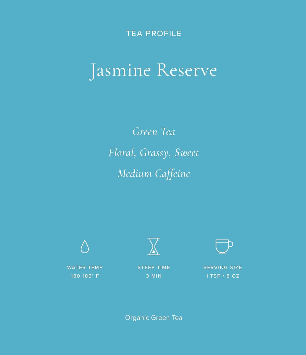 Art of Tea | Organic Jasmine Reserve (Jasmine Tea) | 50 Pyramid Tea Bag Sachets
