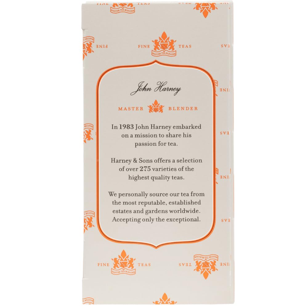 Harney & Sons Black Tea Bags, Hot Cinnamon Spice, 20 Count
