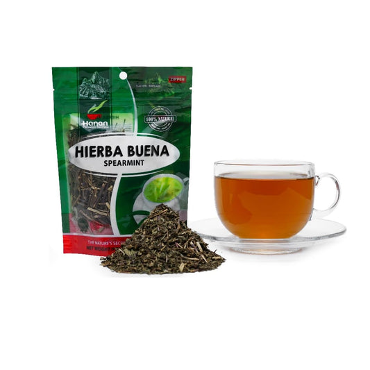 Hanan Peruvian Secrets Hierba Buena|100% Natural Spearmint|1.06oz / 30g|Naturally Aids in Fighting Digestive Disorders, Abdominal Cramps|Promotes Healthy Digestion