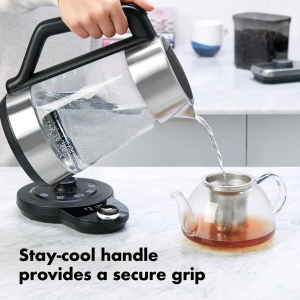 OXO Brew Adjustable Temperature Kettle, Electric Kettle, Stainless Steel