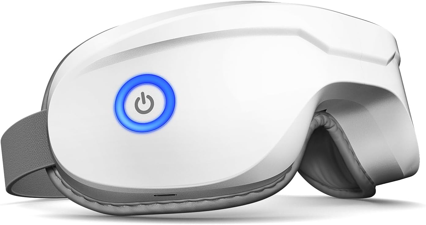 latumab Eye Massager with Heat, Heated Eye Mask with Bluetooth Music, Face Massager, Mask for Migraine & Headache Relief, Improved Sleep, Birthday Gifts for Mom Dad Women Men Her Him