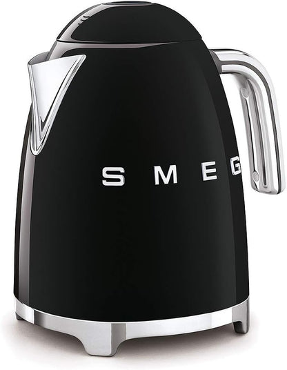 SMEG KLF03 Electric Kettle 1.7L (7 Cup), Retro Hot Water Boiler for Tea & Coffee, Fast Boiling, Auto Shut-Off, Soft Open Lid, 360° Swivel Base Countertop Kettle – Matte Champagne