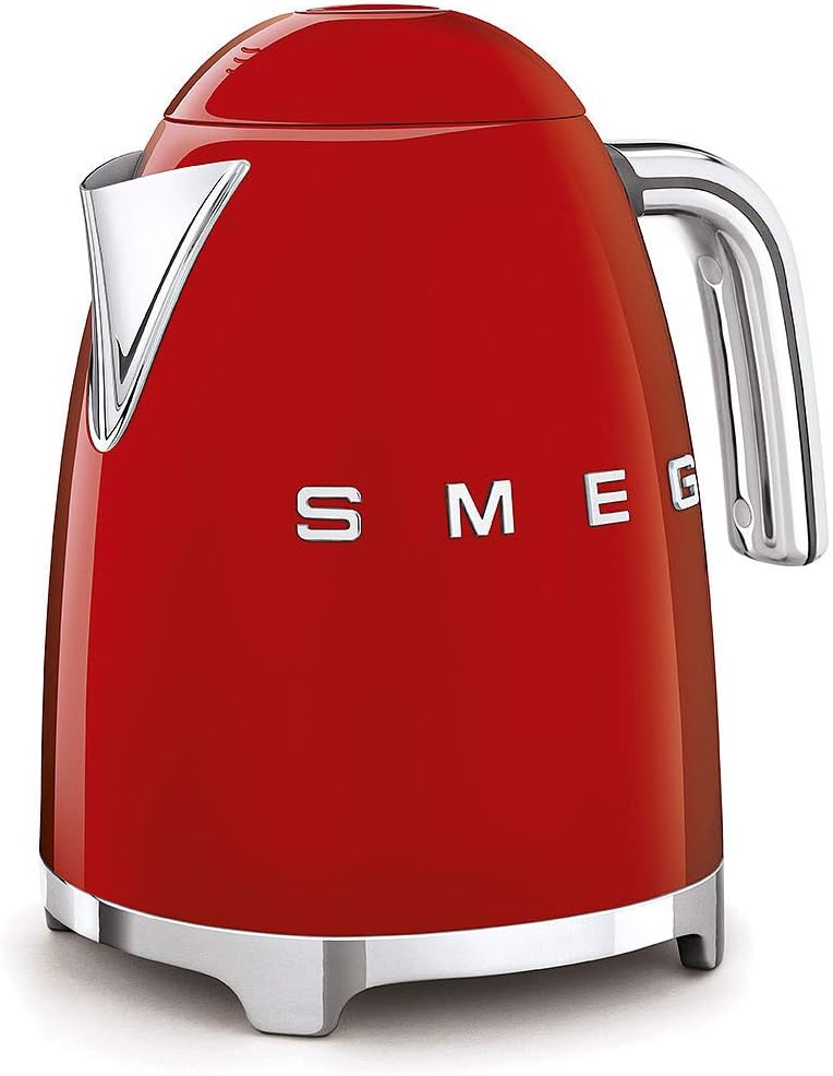SMEG KLF03 Electric Kettle 1.7L (7 Cup), Retro Hot Water Boiler for Tea & Coffee, Fast Boiling, Auto Shut-Off, Soft Open Lid, 360° Swivel Base Countertop Kettle – Matte Champagne