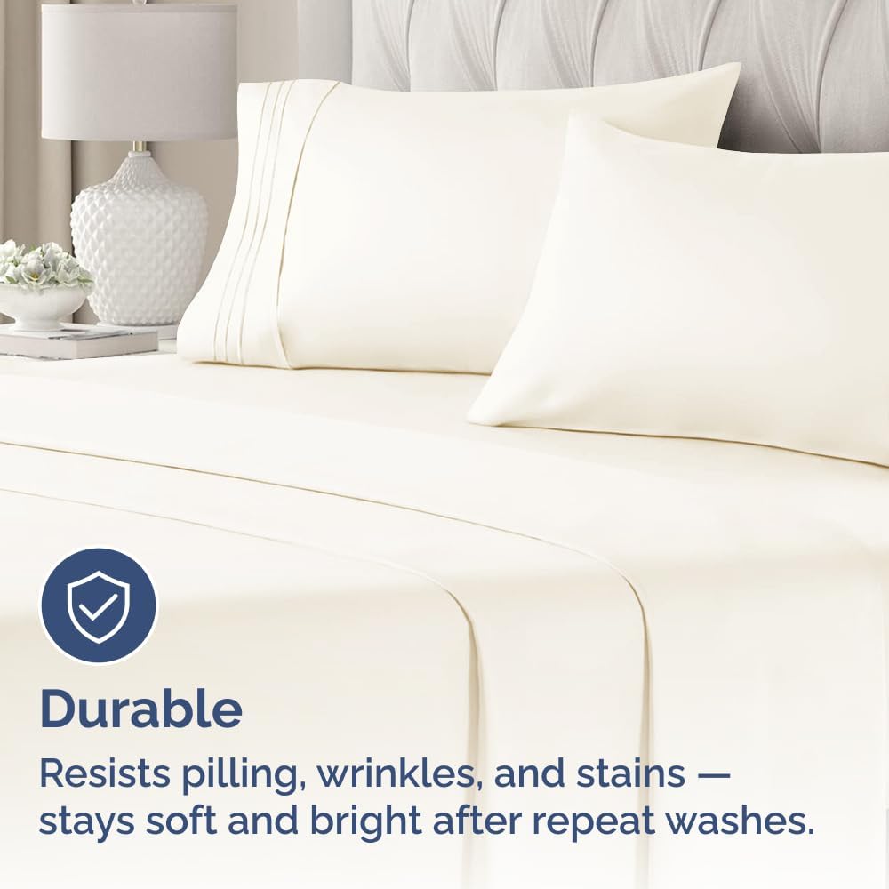 Standard Pillow Cases Set of 10 - Ultra Soft Hotel Quality Pillowcase Covers - Comfy, Cozy & Wrinkle Free - Shrink, Stain and Fade Resistant - Machine Washable Pillow Protectors - 10 Pcs Set - White - Colors B