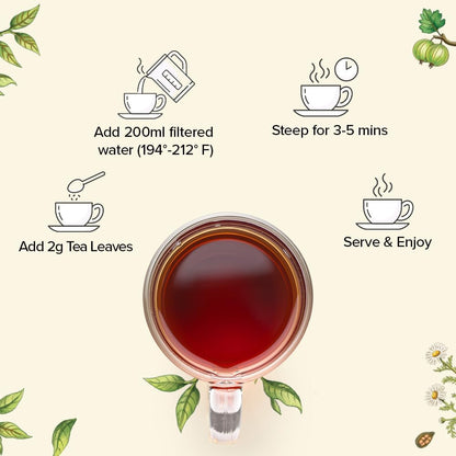 VAHDAM Top 10 Favourites Tea Sampler Set | Loose Leaf Tea (50+ Cups) | Tea Variety Pack with Green, Herbal, Black & Chai Brew | Vacuum Sealed For Freshness | Brew Hot & Col