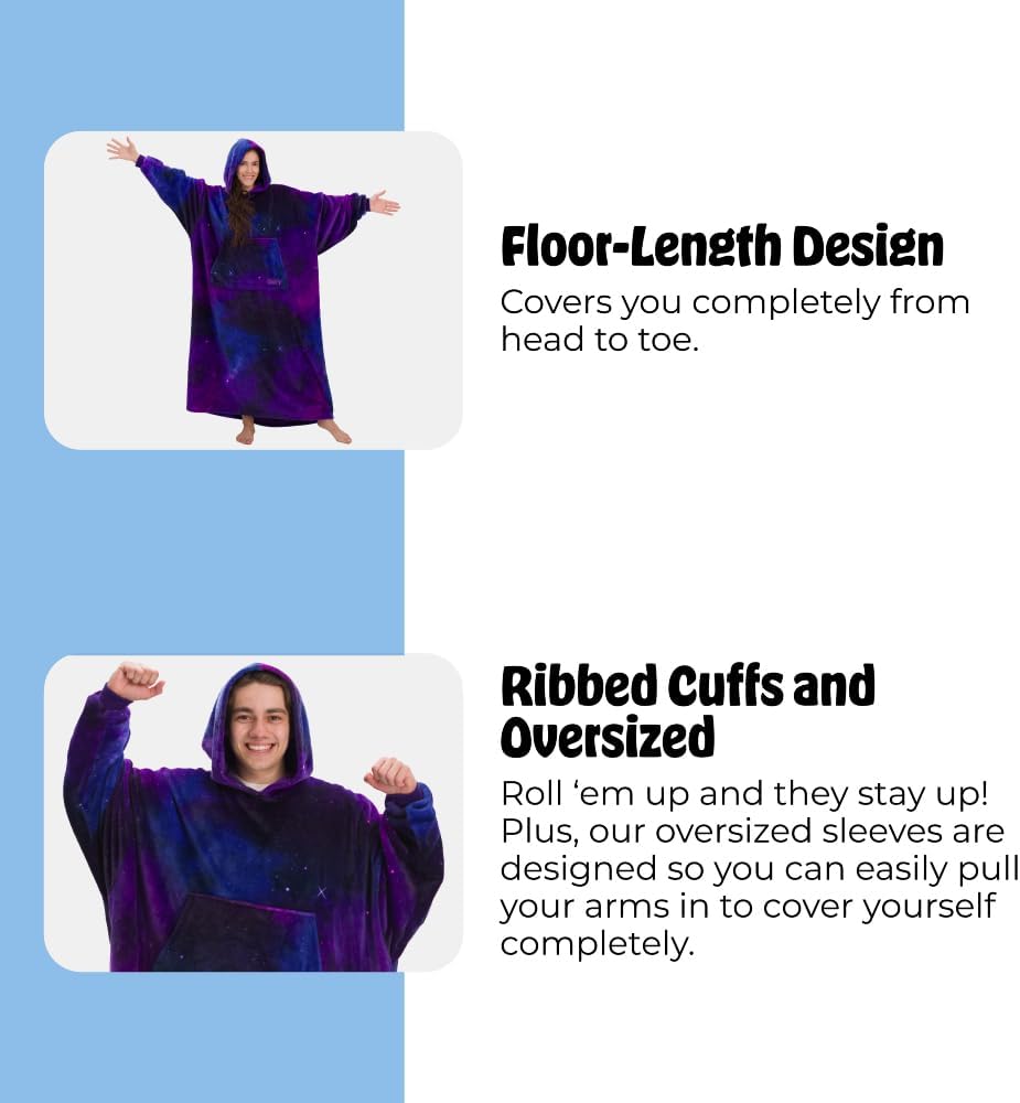 THE COMFY Dream | From Shark Tank | Patented | No Sherpa | Light Wearable Blanket Hoodie | Gift for Women & Men | One Size