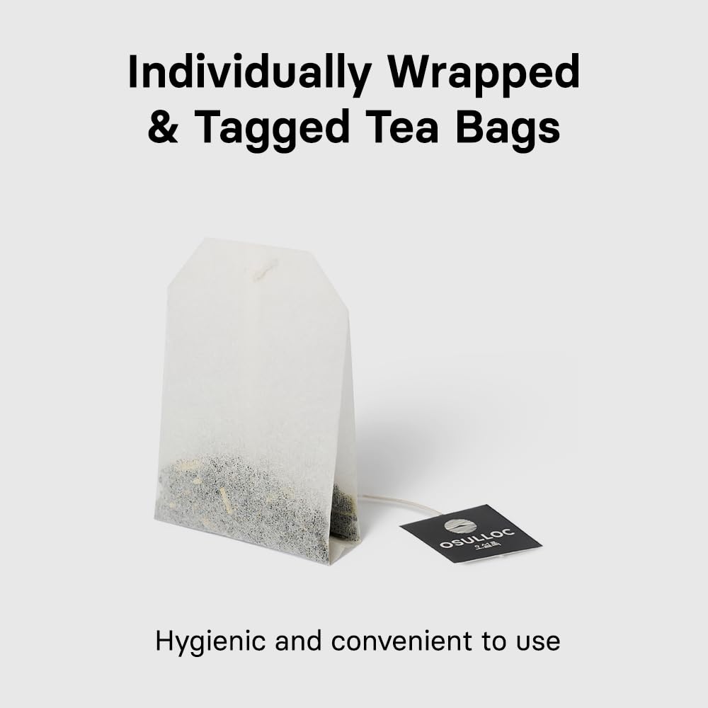 OSULLOC Yuja Earl Grey (Natural bergamot flavor, Yuju), USDA Organic, Premium Teabags from Jeju Island, 20 count, 1.41 oz, 40g