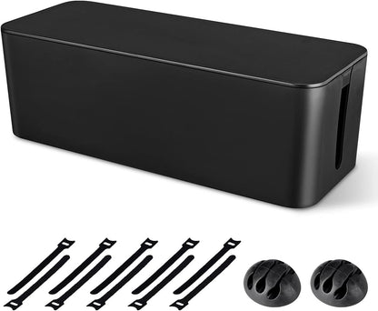 Cable Management Box, Large Cord Organizer Box to Hide Power Strip