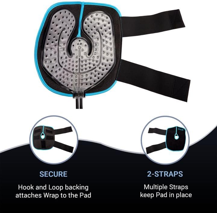 Cold Water Therapy Kneepad for use with Cryotherapy Units - Pad Only for Circulating Ice Machine for Knee Surgery, Injury, ACL - Pain Relief Cold Therapy Pad for Post Surgery Recovery