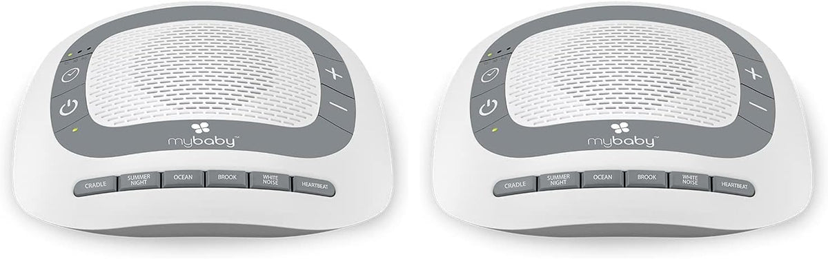 MyBaby SoundSpa White Noise Machine for Babies | 6 Soothing Lullabies for Newborns, Sound Therapy for Travel, Relaxing, Kids, Newborns, Baby Songs, Adjustable Volume, Auto-off Timer, By HoMedics