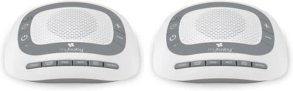 MyBaby SoundSpa White Noise Machine for Babies | 6 Soothing Lullabies for Newborns, Sound Therapy for Travel, Relaxing, Kids, Newborns, Baby Songs, Adjustable Volume, Auto-off Timer, By HoMedics