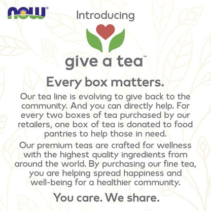 NOW Foods, Give a Tea® Red Raspberry Tea, Herbal Blend, 24 bags