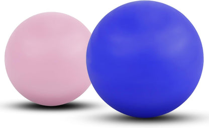 WOVTE Massage Lacrosse Ball for Sore Muscles, Shoulders, Neck, Back, Foot, Body, Deep Tissue, Trigger Point, Muscle Knots, Yoga and Myofascial Release (Blue)