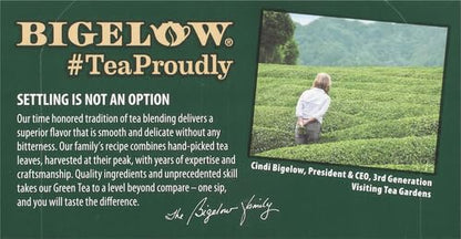 Bigelow Tea Green Tea with Mint, Caffeinated Tea with Green Tea and Peppermint, 20 Count (Pack of 6), 120 Total Tea Bags