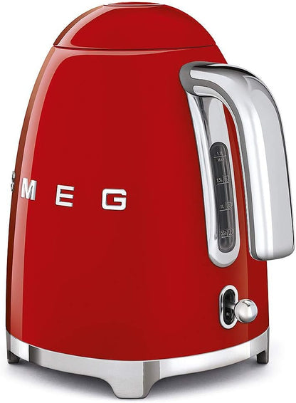 SMEG KLF03 Electric Kettle 1.7L (7 Cup), Retro Hot Water Boiler for Tea & Coffee, Fast Boiling, Auto Shut-Off, Soft Open Lid, 360° Swivel Base Countertop Kettle – Matte Champagne