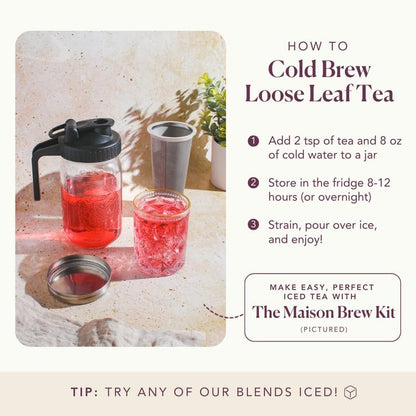 Loose Leaf Tea Sampler – 5 Caffeinated Blends Including Creme Brulee Earl Grey, Peach Oolong, Citrus Mint, Pecan and Floral Black – 75 to 100 Cups – Handcrafted in USA – Plum Deluxe