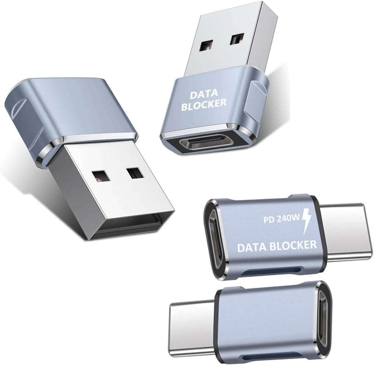 USB Data Blocker USB C Data Blocker for iphone15 16 17—Charge-Only