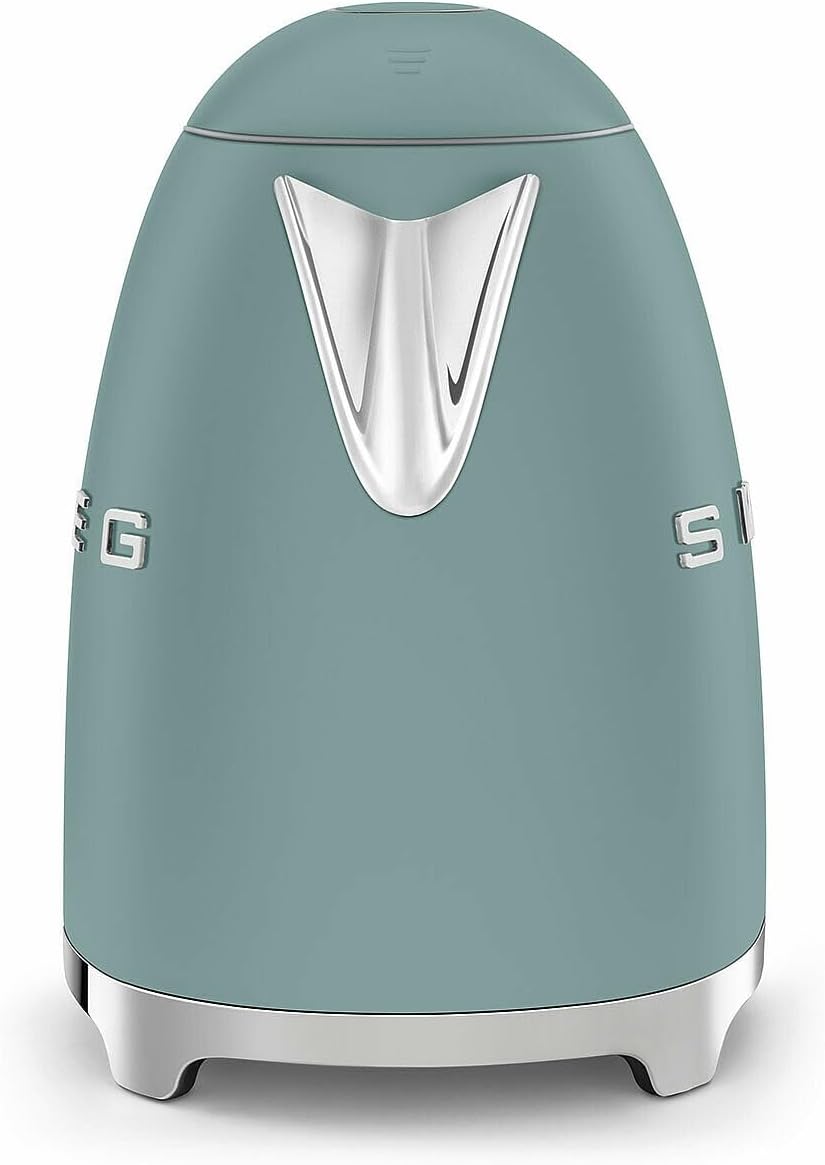 SMEG KLF03 Electric Kettle 1.7L (7 Cup), Retro Hot Water Boiler for Tea & Coffee, Fast Boiling, Auto Shut-Off, Soft Open Lid, 360° Swivel Base Countertop Kettle – Matte Champagne