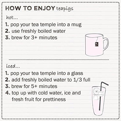 teapigs, Super Fruit Tea, Made with Whole Leaves, Whole Leaf Tea Temples, 50 Count, Pack of 50, Berry-Rich, Fruity & Vibrant