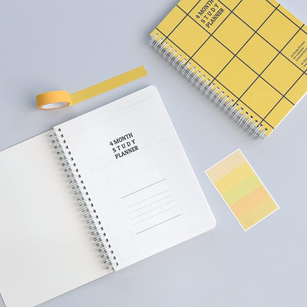 Monolike Basic B5 Monthly + Weekly Planner pad, A SET - Academic Planner, Weekly & Monthly Planner, To-do list, Note pad, Scheduler