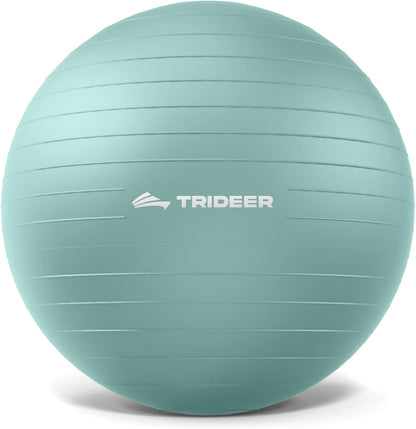 Trideer Exercise Ball, Stability Yoga Ball for Physical Therapy, Active Sitting, Pregnancy & Birth Labor Prep, Core Strength, Balance Training, Posture Improvement and Daily Stretching, 55/65/75cm