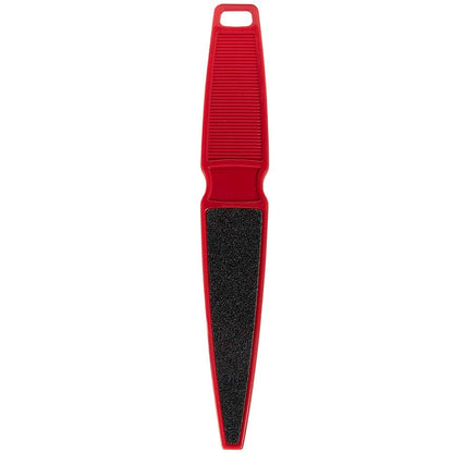 ForPro Professional Collection Pedicure Paddle Foot File, Double-Sided Foot File for Heels, Disposable & Sanitizable, 80/120 Grit, Red, Pack of 12