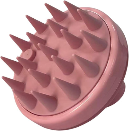 RELAXXO Scalp Massager Hair Growth – Exfoliator & Hair Scrubber for Scalp, Soft Bristles for Dandruff & Soothing Comfort, Shampoo Brush, Wet & Dry Use, Pink
