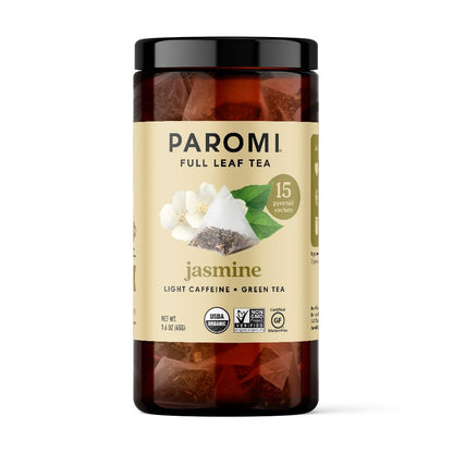 Paromi Chamomile Lavender Rooibos Organic Tea, Signature Jar, 15 Count