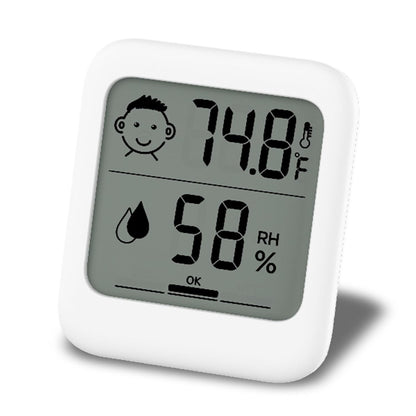 HATUSOKU Pack of 2 Digital Thermometer and Hygrometer with Comfort Face Display, Hygrometer, Stand, Magnet, Hanging, Simple, Infectious Disease Prevention, Heat Stroke Prevention