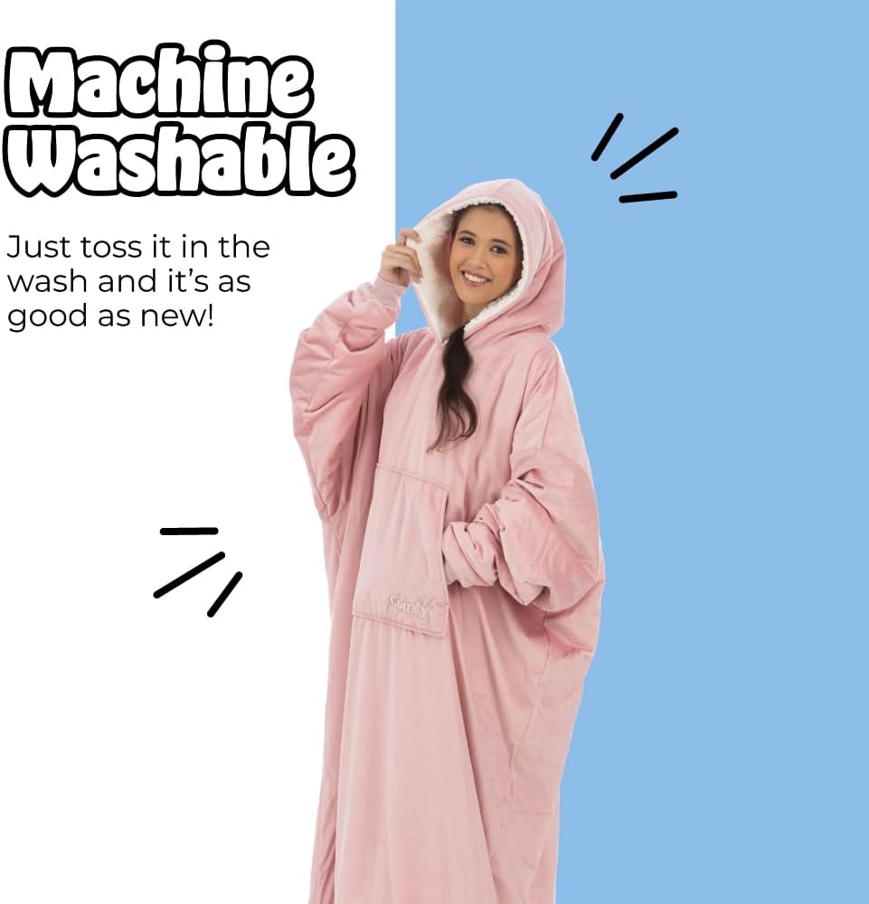 THE COMFY Original | From Shark Tank | Patented | Oversized Sherpa Wearable Blanket Hoodie| Gift for Women & Men | One Size