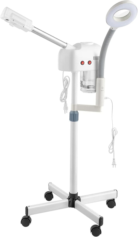 Winado 2 in 1 Facial Steamer with 5X Magnification Light, Deep Cleaning