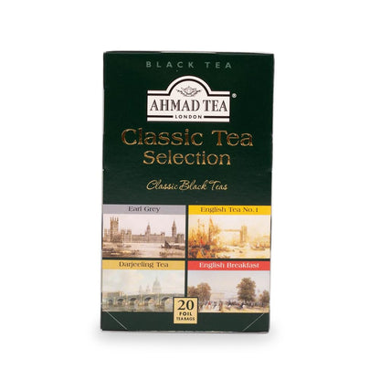 Ahmad Tea Variety Gift Box, 60 Foil Enveloped Teabags, Twelve Teas, 1 Count