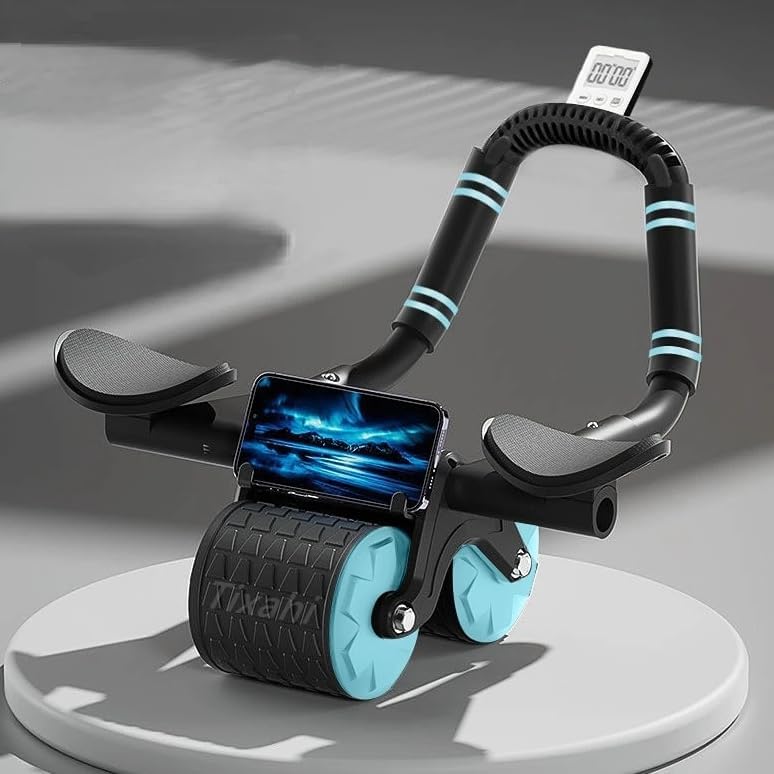 2026 Upgraded Ab Roller Wheel with Knee Mat &Timer | Full-Body Core Strength Training;Elbow Support Ab Wheel for Beginners Men Women;Portable Home Gym Fitness