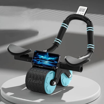 2026 Upgraded Ab Roller Wheel with Knee Mat &Timer | Full-Body Core Strength Training;Elbow Support Ab Wheel for Beginners Men Women;Portable Home Gym Fitness