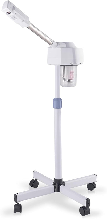 Winado 2 in 1 Facial Steamer with 5X Magnification Light, Deep Cleaning for Personal Skin Care, Beautician Steamer Professional Humidifier Facial Spa Mist Steam for Home & Beauty Salon, White