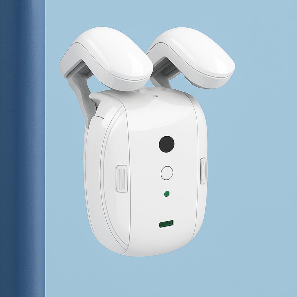 Smart WiFi Curtain Opener Robot - Tuya App Control, Automatic Electric Motor, Voice Control Compatible with Alexa & Google Home, Easy Retrofit Curtains for Home & Office