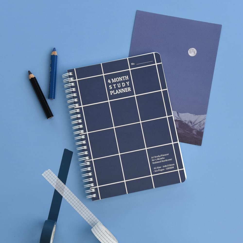 Monolike Basic B5 Monthly + Weekly Planner pad, A SET - Academic Planner, Weekly & Monthly Planner, To-do list, Note pad, Scheduler